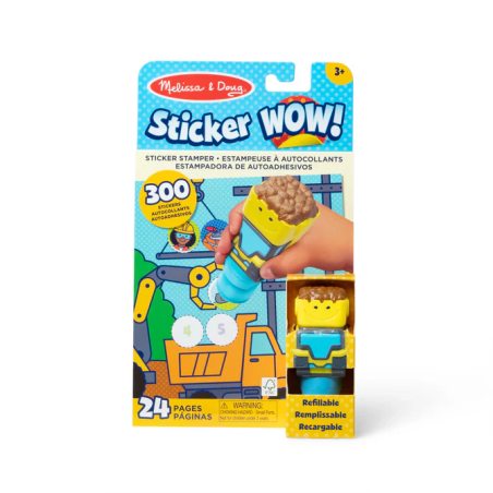 Stempelek z naklejkami Plac Budowy Sticker WOW Melissa & Doug