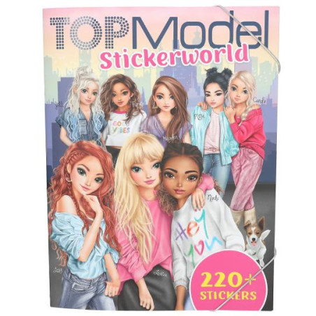 Kreatywny album z naklejkami Stickerworld świat mody TopModel