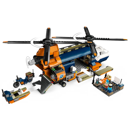 Lego 60437 Helikopter badaczy dżungli w bazie