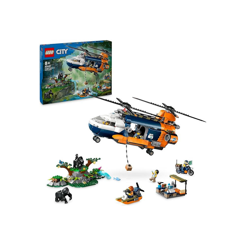 Lego 60437 Helikopter badaczy dżungli w bazie