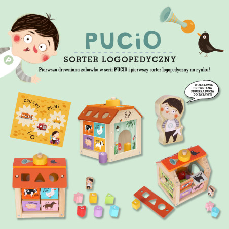 Pucio. Sorter logopedyczny domek Nasza Księgarnia