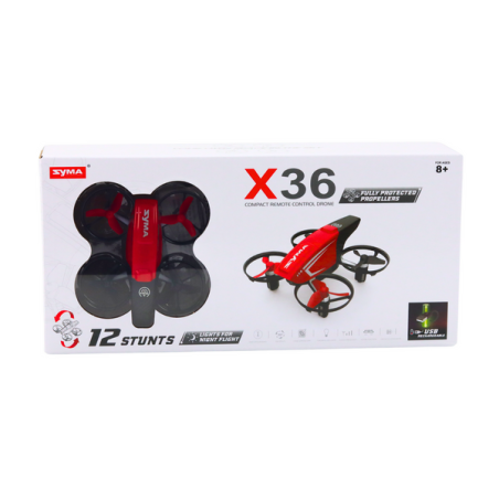 Dron zdalnie sterowany RC X36 Syma czerwony