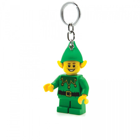 Lego breloczek z latarką Elf zielony