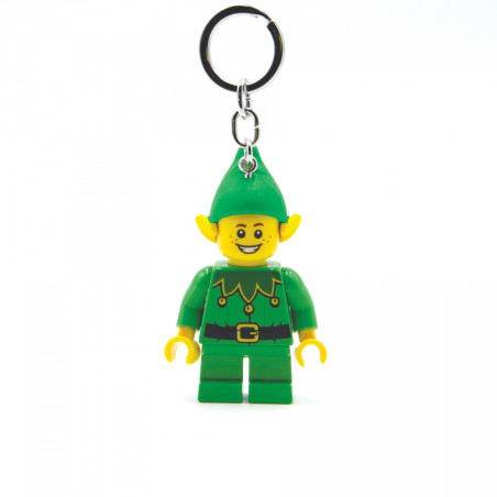 Lego breloczek z latarką Elf zielony