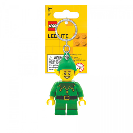 Lego breloczek z latarką Elf zielony