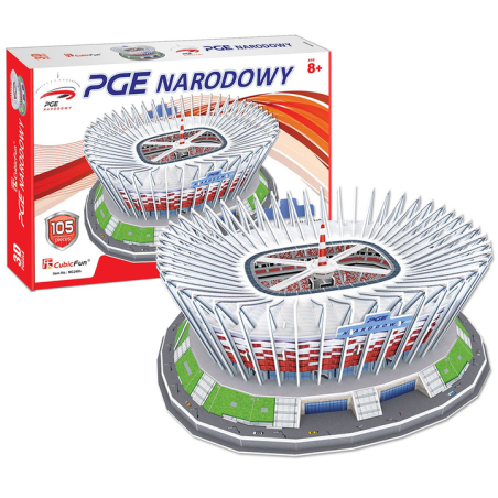 Stadion PGE Narodowy Polska puzzle 3D 105 el.