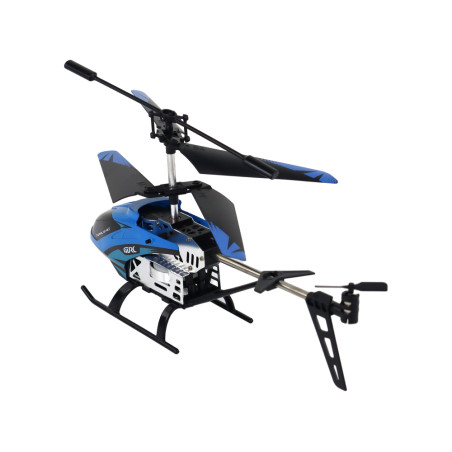 Helikopter zdalnie sterowany niebieski RC 2.4G Leantoys