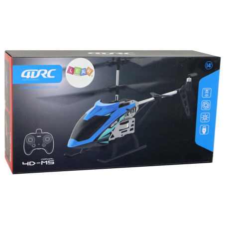 Helikopter zdalnie sterowany niebieski RC 2.4G Leantoys