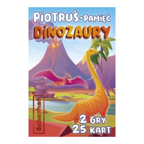 Karty Piotruś i Pamięć dinozaury, 2 gry