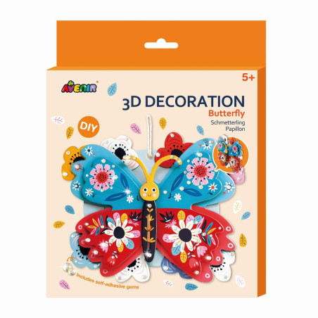 Dekoracja 3D motyl zrób sam DIY Avenir