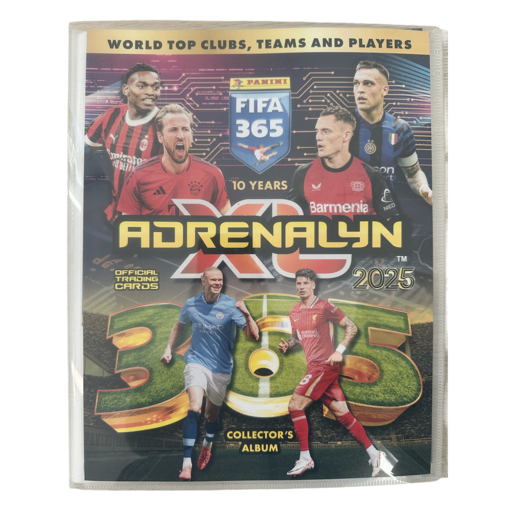 Album piłkarski PANINI FIFA 365 ADRENALYN XL 2025 zestaw startowy + 17 kart