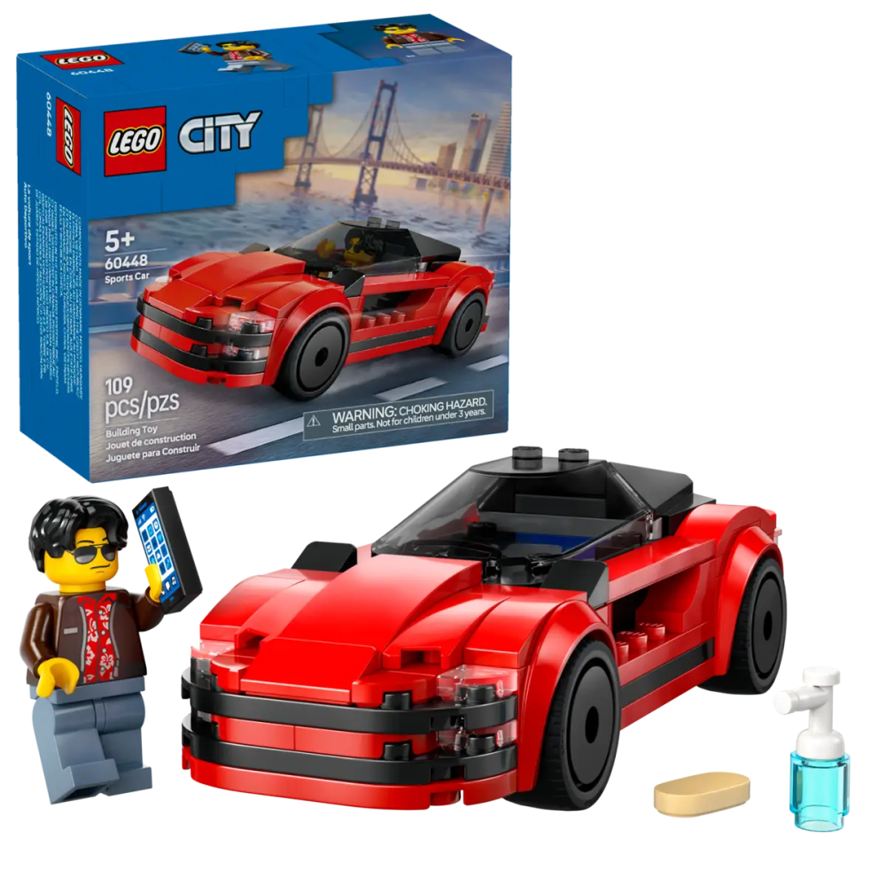 Lego City 60448 Czerwony samochód sportowy