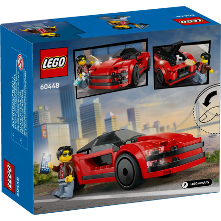 Lego City 60448 Czerwony samochód sportowy