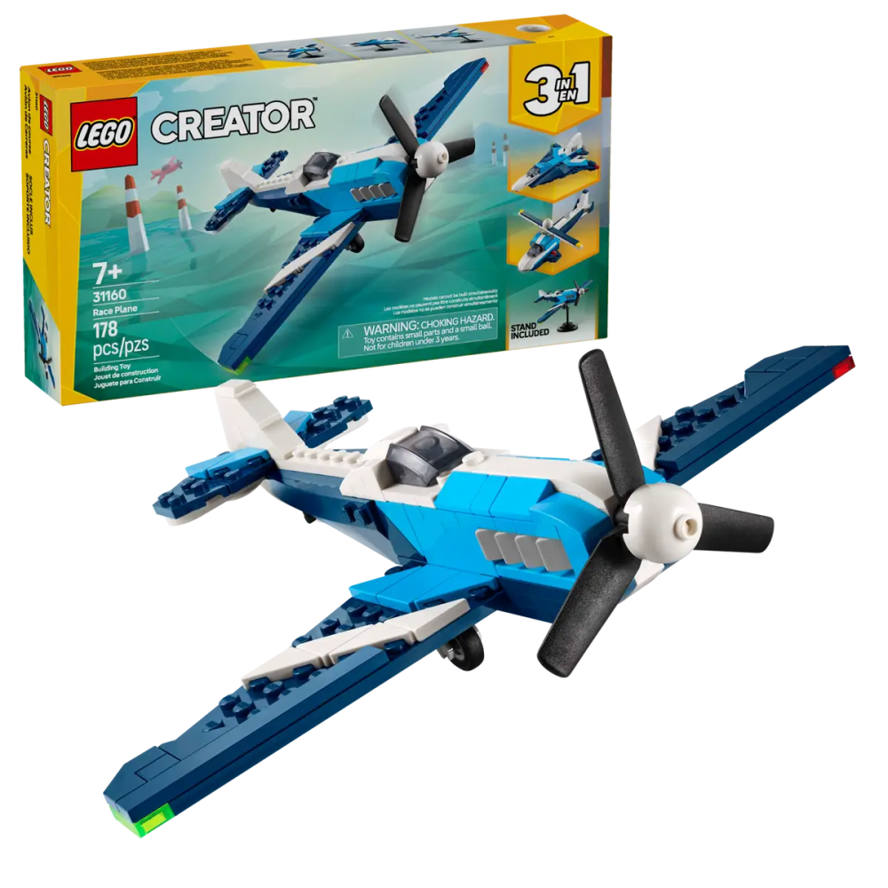 Lego  Creator 31160 Statek powietrzny: samolot wyścigowy