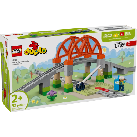 Lego Duplo 10426 Most i tory kolejowe — zestaw rozszerzający 42 el.