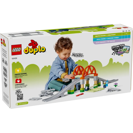 Lego Duplo 10426 Most i tory kolejowe — zestaw rozszerzający 42 el.