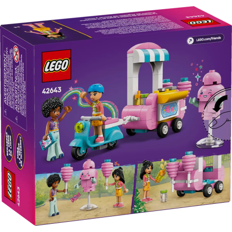 Lego Friends 42643 Stoisko z watą cukrową i skuter