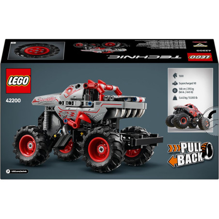 Lego 42200 Monster Jam ThunderROARus z napędem typu pull-back