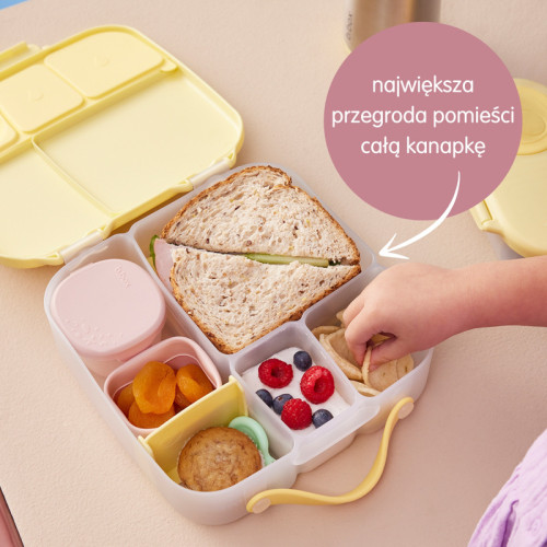 Duża śniadaniówka z przegródkami Lunchbox Lemon Twist b.box