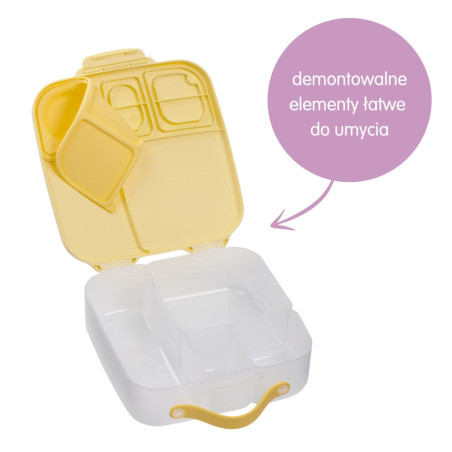 Duża śniadaniówka z przegródkami Lunchbox Lemon Twist b.box