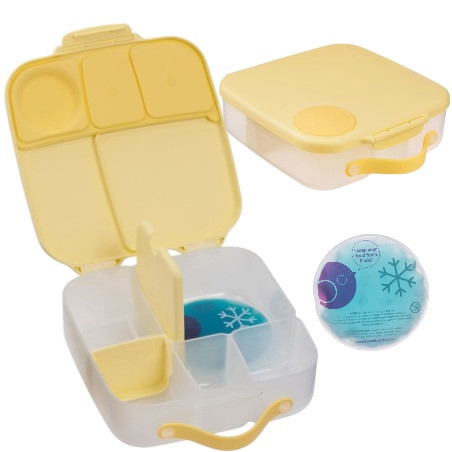 Duża śniadaniówka z przegródkami Lunchbox Lemon Twist b.box