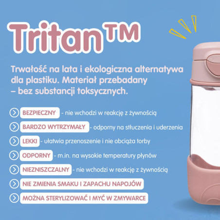 Sportowa butelka tritanowa 450 ml Lemon Twist bidon b.box