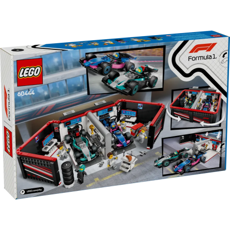 Lego F1 Garaż i bolidy Mercedes-AMG i Alpine 60444