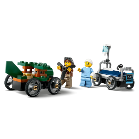 Lego 60459 Zestaw wyścigówek: samolot kontra łóżko szpitalne