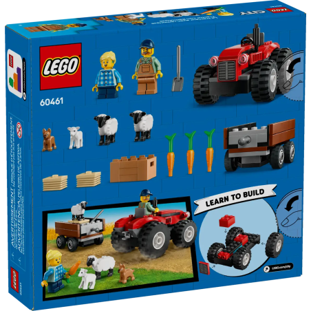 Lego 60461 Czerwony traktor z przyczepą i owcą