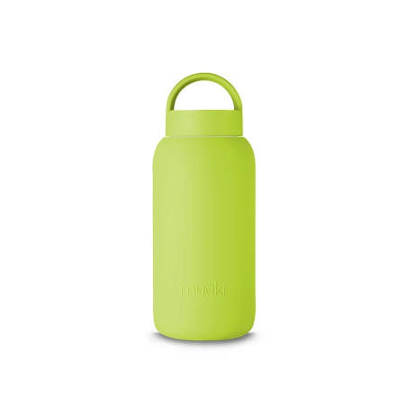 Słomka do szklanej butelki Muuki 720 ml Lounge Straw + Cap Electric Lime