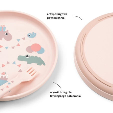 Naczynia dla dzieci talerzyk kubek sztućce Done by Deer