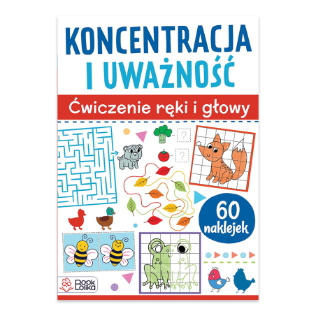 Koncentracja i uważność. Ćwiczenia ręki i głowy z naklejkami