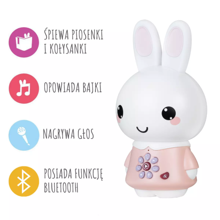 Alilo Króliczek Honey Bunny G6PRO pudrowy różowy