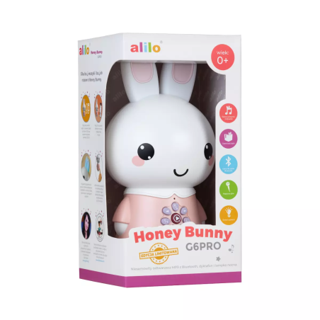 Alilo Króliczek Honey Bunny G6PRO pudrowy różowy