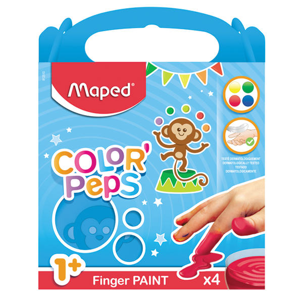 Farby do Malowania Palcami 4szt. - Maped