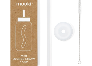 Słomka do Szklanej Butelki Muuki Mini Lounge Straw + Cap