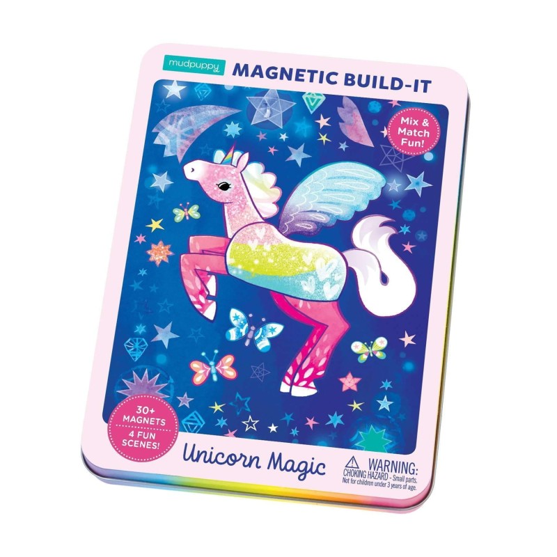 Magnetyczna Układanka w Pudełku Jednorożce - Mudpuppy