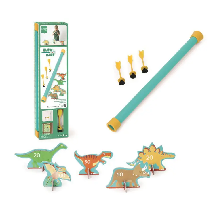 Dmuchawka z Lotkami BLOW DART Dinozaury - Scratch