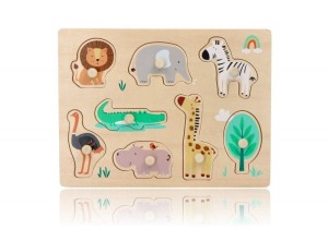 Puzzle z uchwytami Safari układanka - Adam Toys