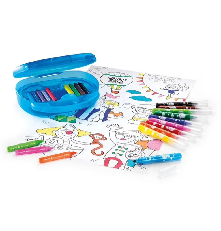 Kreatywna Walizeczka z Kredkami i Pisakami Jumbo - Maped