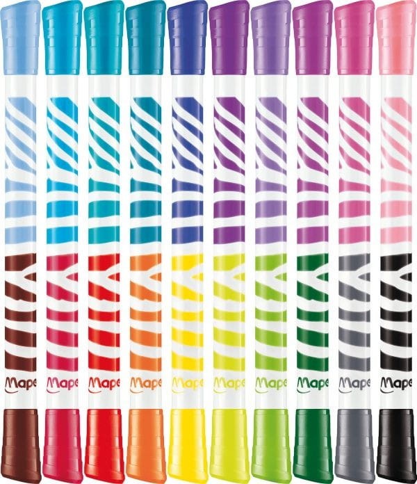 Dwustronne Pisaki 20 kolorów - Maped