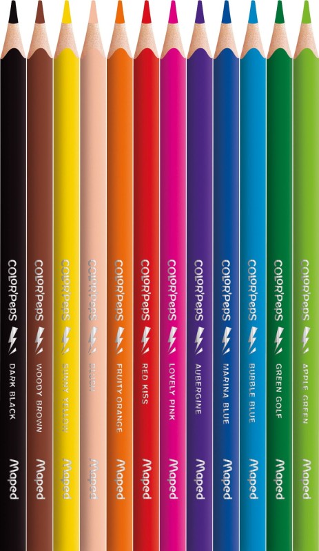 Trójkątne Kredki Ołówkowe Wzmocnione 12 szt. – Maped