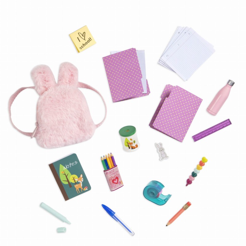 Plecak i Akcesoria Szkolne dla Lalki - Our Generation