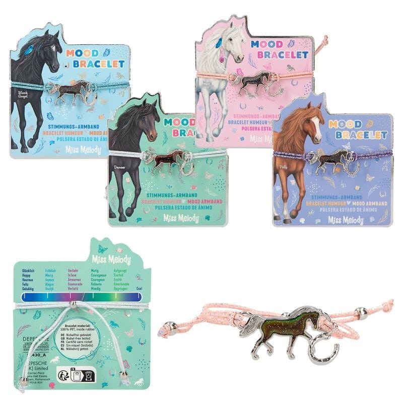 Nastrojowa Bransoletka Zmieniająca Kolor Konie - Miss Melody