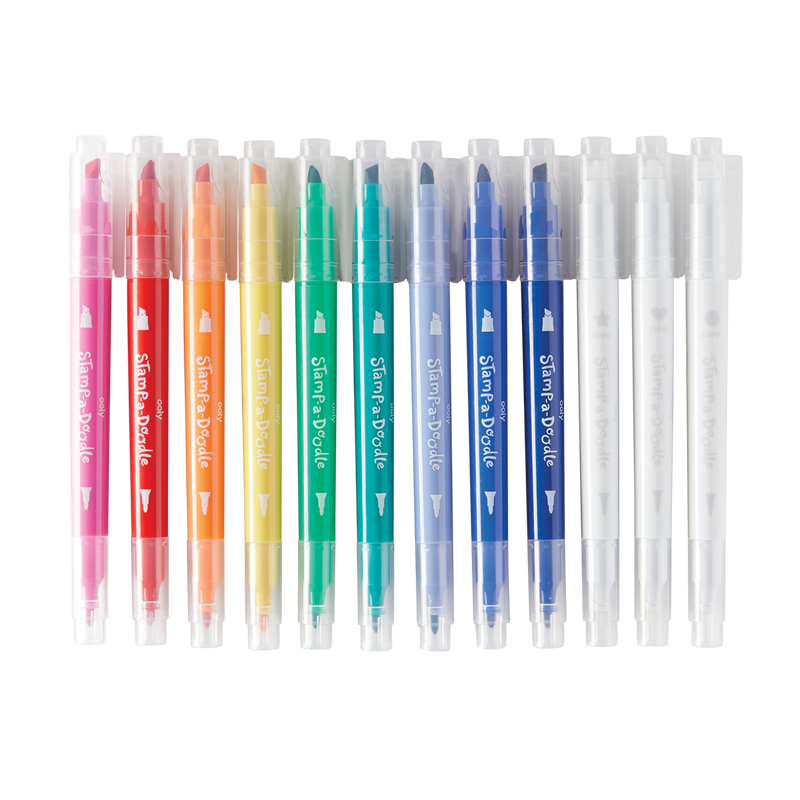 Magiczne Podwójne Pisaki ze Stempelkami - Ooly