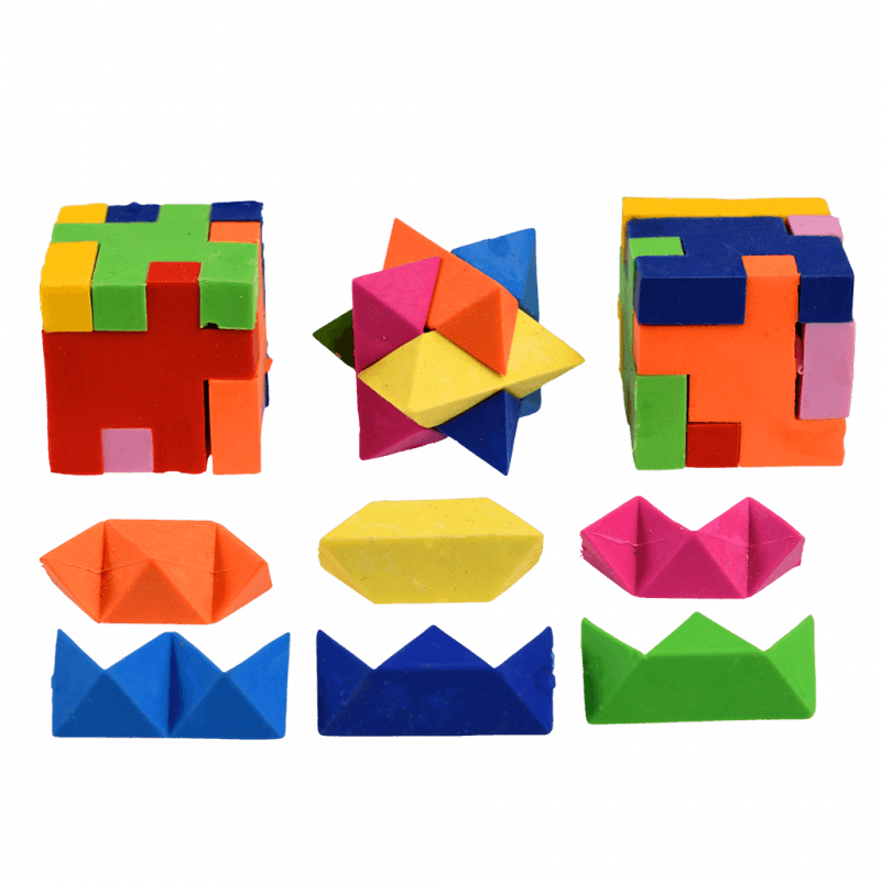 4 Gumki do Mazania Łamigłówki 3D - Rex London