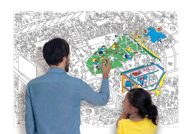 Kolorowanka Piłka Nożna FOOTBALL 100 x 70 cm - omy