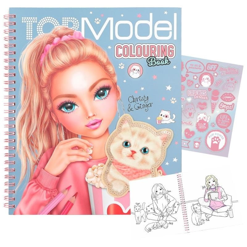 Kolorowanka z Naklejkami Słodki Kotek - TOPModel