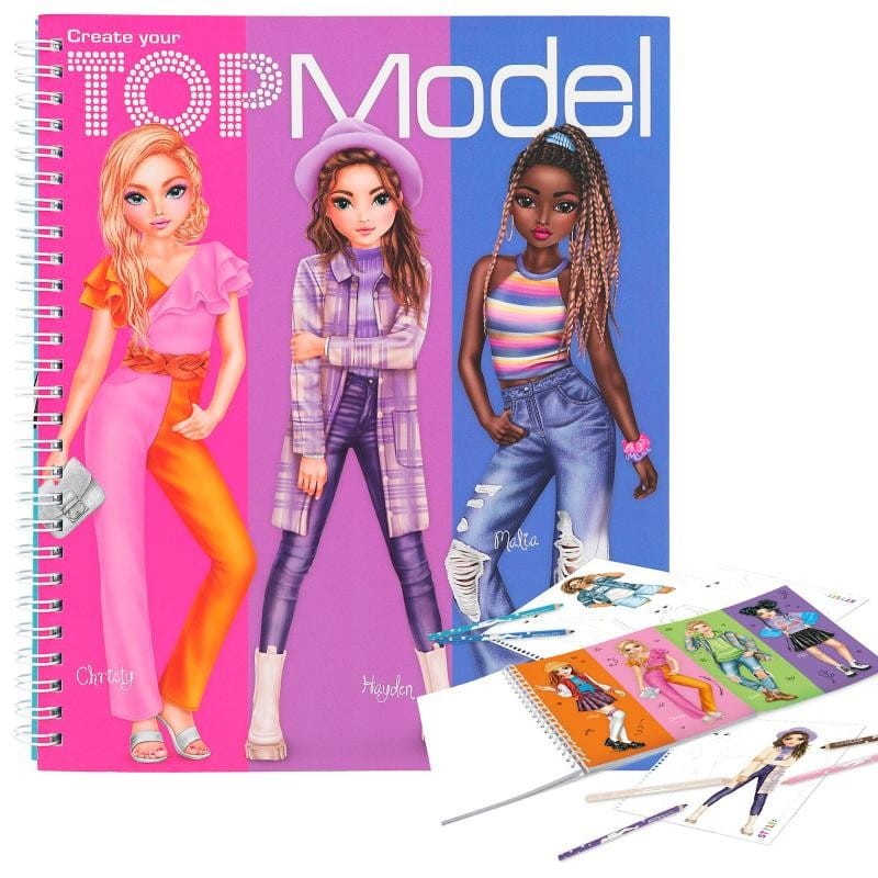 Szkicownik z Modelkami do Kolorowania - TOPModel