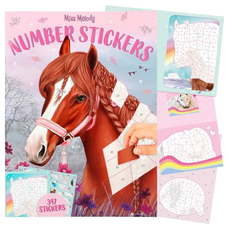 Naklejki Puzzle z Numerkami Konie - Miss Melody